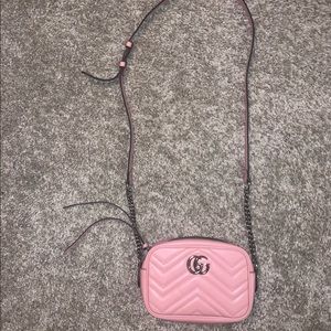 COPY - Pink Gucci GG Marmont small matelassé shoulder bag